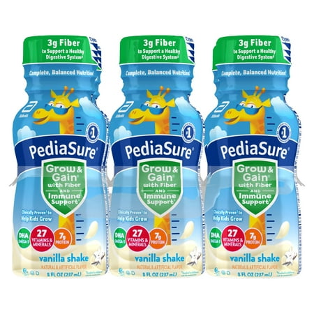 UPC 070074580623 product image for PediaSure Grow & Gain Nutritional Shake with Fiber  Vanilla  8 fl oz Bottle (6 C | upcitemdb.com