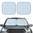 thumbnail image 2 of Balery 2 Piece Funny Chicken Car Windshield Sun Shade|Foldable Front Windshield Shade for Car Front Window for Most Sedans SUV Truck-, 2 of 7