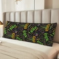 thumbnail image 2 of Balery Carnival Mardi Gras3 Funda Protectora para Almohada Corporal de Algodón Hipoalergénico con Cierre(55 x 21 pulgadas), Almohadas No Incluidas, 2 of 7