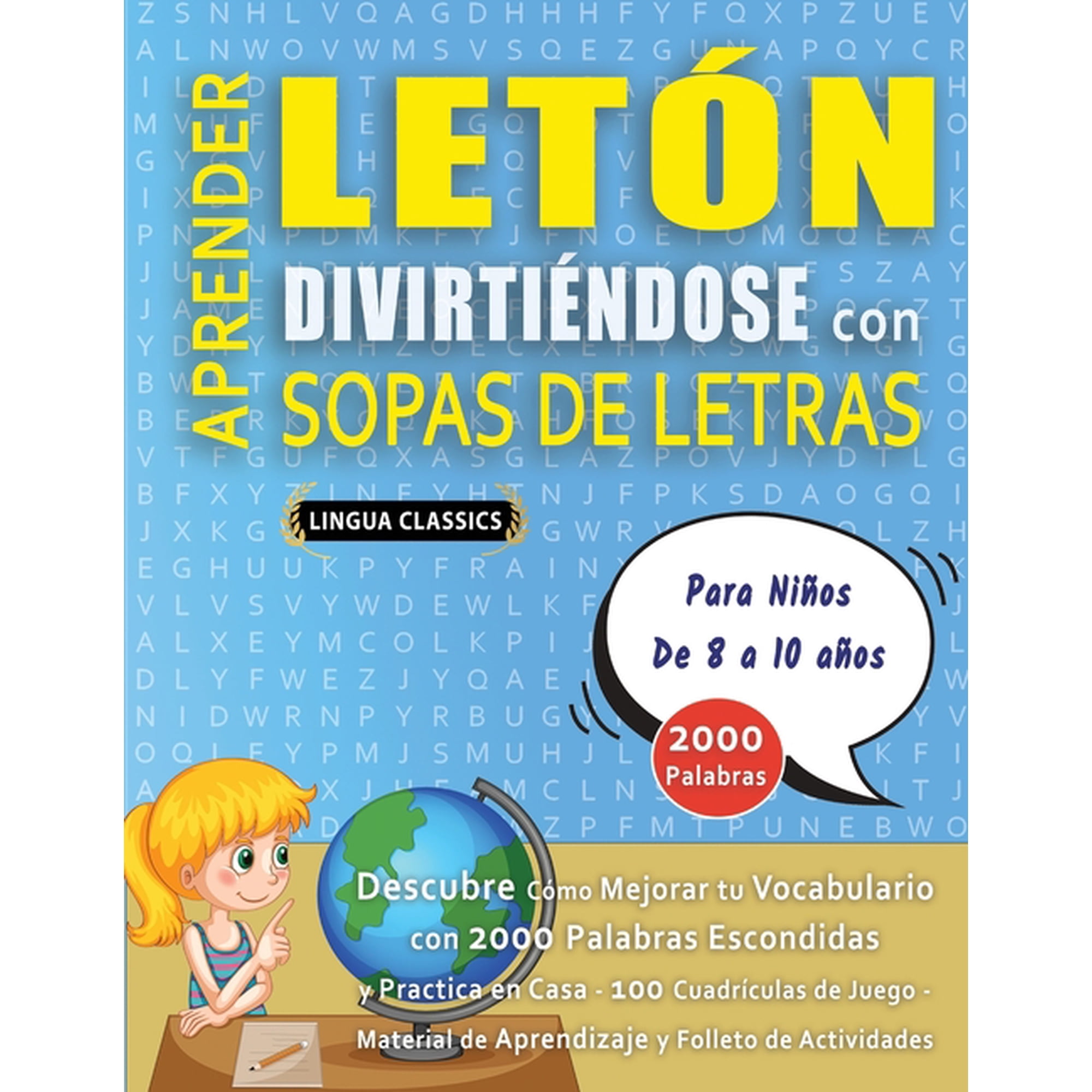 APRENDER LETÓN DIVIRTIÉNDOSE CON SOPAS DE LETRAS - Para Niños de 8 a 10 años - Descubre Cómo Mejorar tu Vocabulario con , (Paperback)