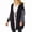 Black, variant on Women'S Long Sleeves Open Front Casual Leopard Print Knitted Sweater Cardigan Coat Outwear Black XL