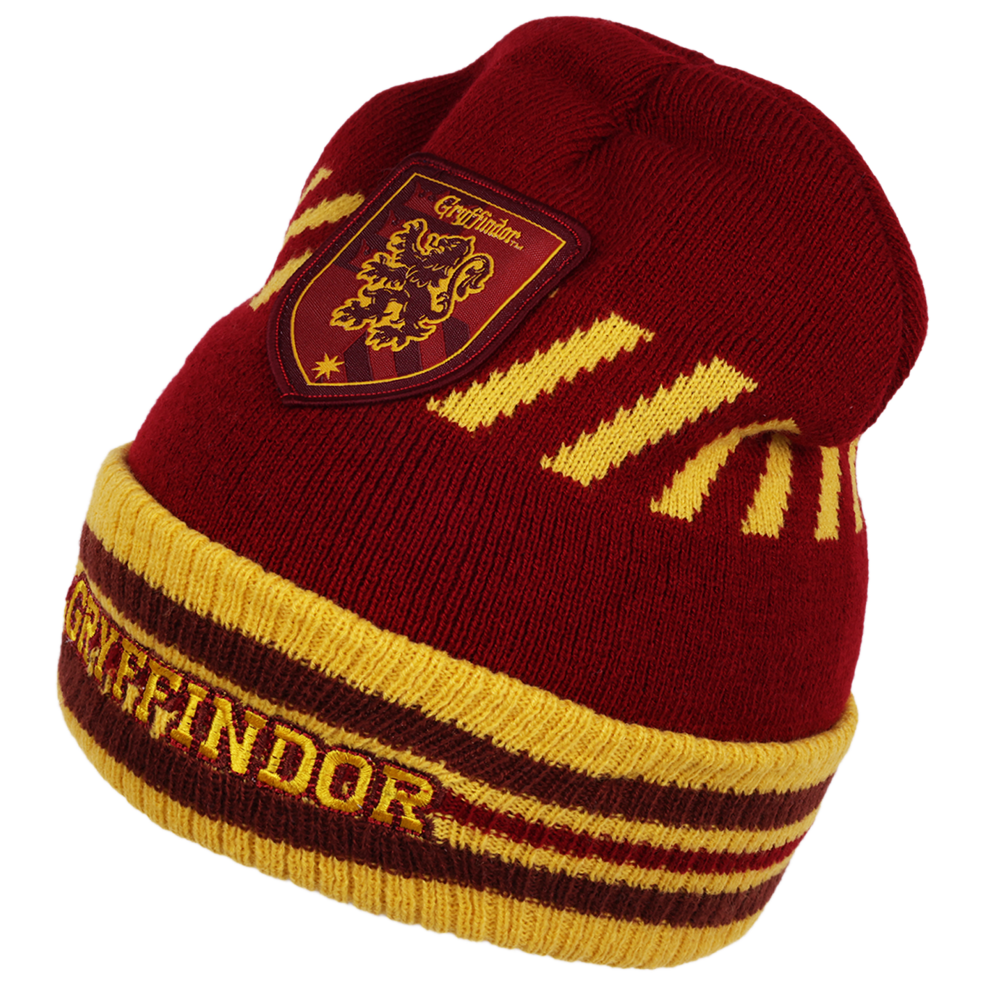 Gryffindor House Team Ribbed Cuff Beanie and Scarf 2pc Set