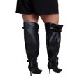 thumbnail image 2 of ELOQUII Women's Plus Size Faux Leather Over-The-Knee Slouchy Boot, 2 of 2