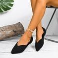 thumbnail image 5 of Viluyesy Womens Ballet Flats, Comfortable Pointed Toe Lightweight Casual Shallow Slip On Flats Black US6.5, 5 of 8