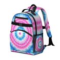 thumbnail image 2 of Colorful Mandala Tie Dye Pattern Backpack for School,Cute School Bag,Schoolbag with Adjustable Shoulder Straps & Padded Back,15.25"x11.5"x5.25", 2 of 5