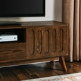 thumbnail image 5 of Premium MDF TV stand with solid wood legs for 65 inch TV in living room offering sturdy construction and ample storage, 5 of 6