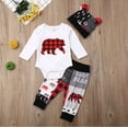 thumbnail image 3 of ITFABS Ensemble Pantalon Bébé Ours Combinaison Complète avec Bonnet Pantalon Extensible, 3 of 9
