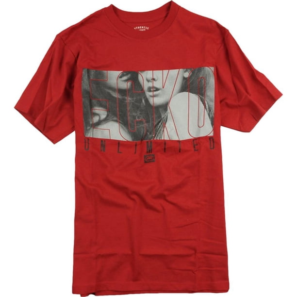 Ecko Unltd. Camiseta gráfica para hombre Smoking Secrets, roja, mediana