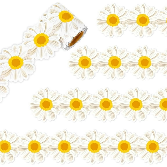 lixuesong 10m Sunflowers Bulletin Board Border Decorative Classroom Border Adhesive Bulletin Board Trim Sticker for School