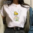 thumbnail image 3 of Camisetas con estampado de Tinker Bell para mujer, camiseta gráfica de cuento de hadas de Anime de dibujos animados a la moda de verano, ropa bonita de gran tamaño para chica, Tops, 3 of 5