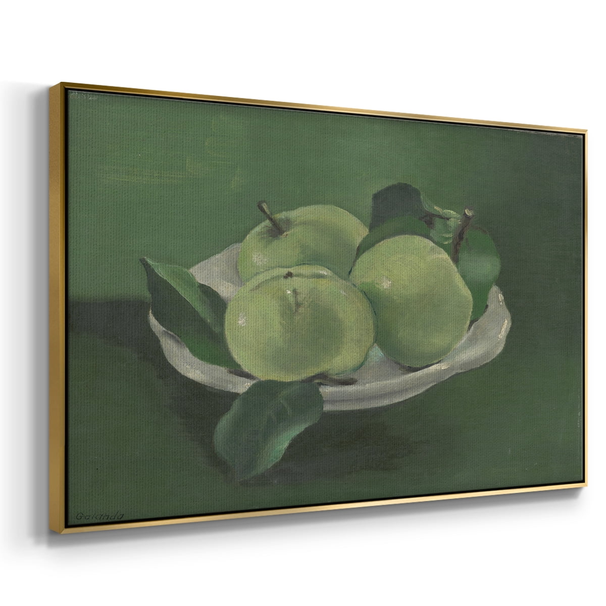 Vintage Botanical Print-LII By Wexford Home Framed in Gold Wood Gallery Wrapped Canvas 25 in. x 37 in.