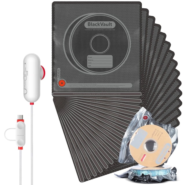 Kit de almacenamiento al vacío Vacbird Filament con bomba USB, 20 bolsas