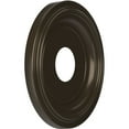 thumbnail image 2 of Ekena Millwork 13"OD x 3 1/2"ID x 1 1/4"P Traditional Thermoformed PVC Ceiling Medallion (Fits Canopies up to 7 1/2"), Metallic Dark Bronze, 2 of 5
