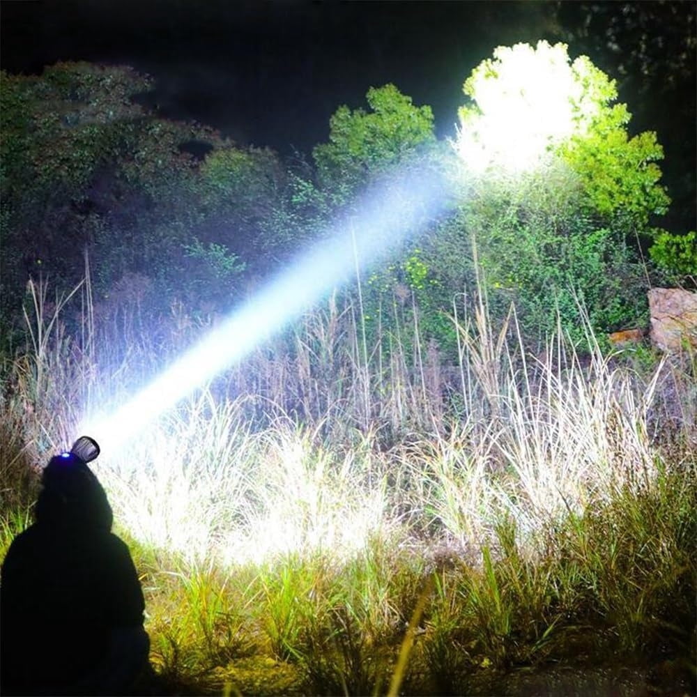 2 Pcs Head-Mounted Rechargeable Led Emergency Light Color 2 Pcs --white Light+warm Light