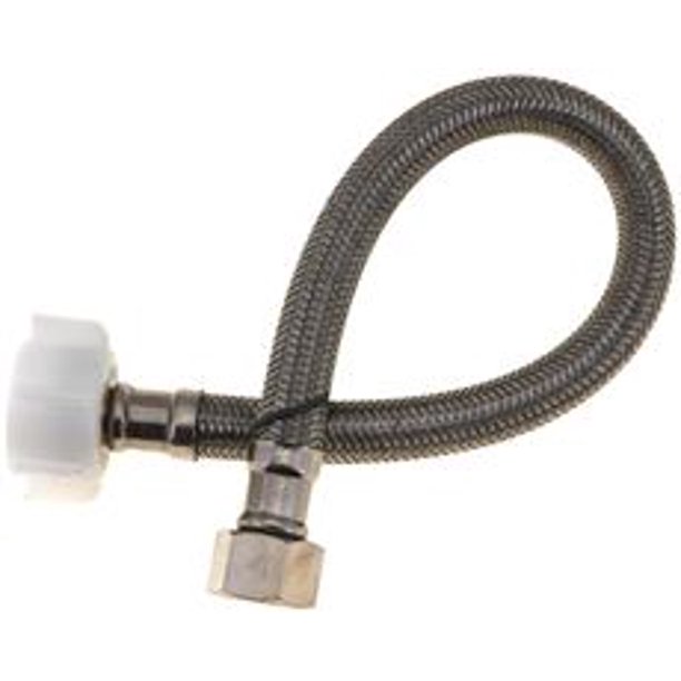 TOILET TANK WATER CONNECTOR SUPPLY LINE, 1/2 IN. COMPRESSION X 7/8 IN