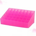 thumbnail image 5 of LAMIRO 40 Slots Lipstick Storage Box Creative Lipstick Jewelry Storage Holder Makeup Desk Organizer for Home Shop (Pink), 5 of 6