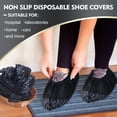 thumbnail image 4 of Cubrezapatos Desechables Zhanmai Paquete de 300 Antideslizantes Grandes Negros, 4 of 7