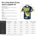 thumbnail image 6 of Lsque Dino Playing Roller Skate pattern Hawaiian Shirt for Men, Unisex Summer Beach Casual Short Sleeve Button Down Shirts-Medium, 6 of 9