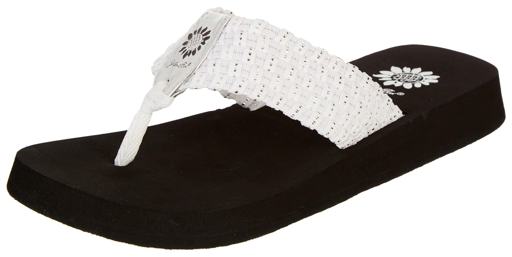 Yellow box shop flip flops