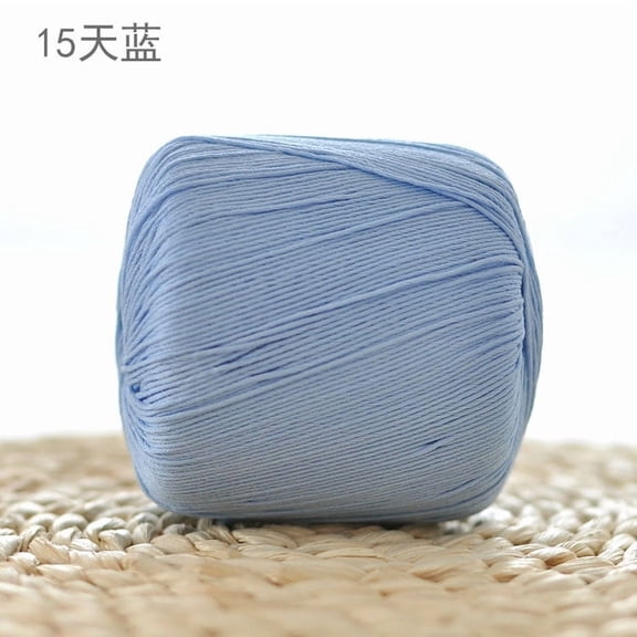 Namzi 80g Multicolor Crochet Thread Premium Cotton Thread for Detailed Handwork, Versatile Threadart Crochet Supplies,Blue