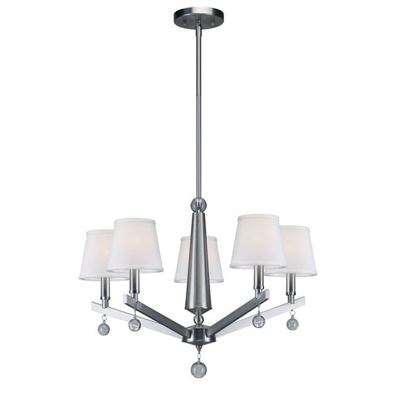 Forte Lighting 7068-05 5 Light 23" Wide Chandelier - Nickel