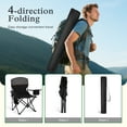 thumbnail image 3 of Sophia & William Camping Chairs 2 Pack Portable Outdoor Folding Chairs with Cooler Bag & Side Pocket, Black, 3 of 9