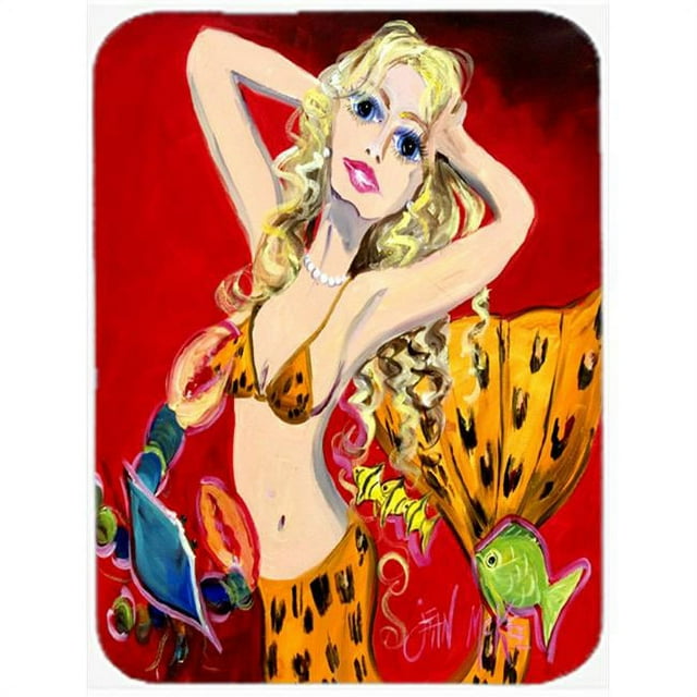 Carolines Treasures JMK1181LCB Planche à Découper en Verre de Sirène Rouge&44; Grande