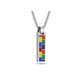 thumbnail image 2 of Pisexur Belleza Maquillaje Joyería Colgante Rectangular Collar de Acero Inoxidable Acero Titanio Accesorios Goteropara mujeres y hombres, 2 of 6
