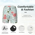 thumbnail image 5 of Gaeub Cute Flamingo Mens Swim Trunks Stretch Beach Shorts Quick Dry for Men Swim Shorts Swimwear with Pockets- X-Large, 5 of 9