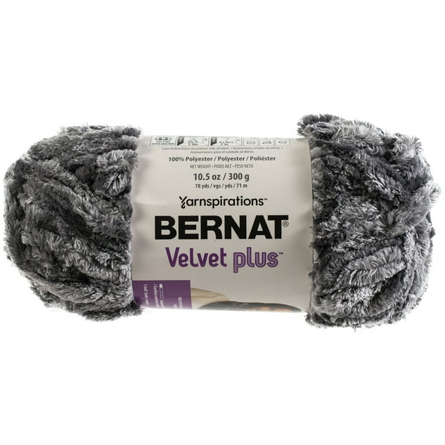 Bernat® Velvet Plus™ Yarn, Polyester #6 Super Bulky, 10.5oz/300g, 78 Yards