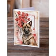 thumbnail image 2 of Belgian Malinois Valentine Roses Greeting Cards Pack of 8 7 in x 5 in, 2 of 3