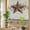 Brown Khaki, variant on Rainbow Window Privacy Film, Vintage Texas Star Wooden Static Cling Window Film PVC, Farmhouse Berry Country No Glue UV Blocking Glass Covering, Removable Stained Glass Sticker 29.5''x118''