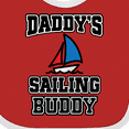 thumbnail image 4 of Inktastic Daddy Sailing Buddy Sailboat Boys or Girls Baby Bib, 4 of 4