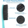 thumbnail image 4 of Flossing Toothbrush, Charcoal Soft Bristles for Adults, Super Long Head,, 4 of 9