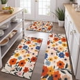 thumbnail image 2 of Pioneer Flower Floral Print Pattern Kitchen Rugs Sets Of 3,Kitchen Runner Rugs Non Skid Washable,Decorative Kitchen Floor Mats for Kitchen,Sink,Laundry,17"x30"+ 17"x47" + 17"x59", 2 of 6