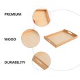 thumbnail image 3 of Toddmomy 1Set Tray Montessori Wooden For Kids Rectangular Shape Synthetic Material With Handle Design, 3 of 5