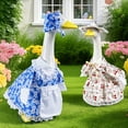 thumbnail image 4 of Easter Goose Outdoor Decorative - Weather-Resistant Fabric Porch Yard Decor, White Plush Goose Costume with Stand-Up Design, Durable for Patio Door & Spring Easter Ambience, 11.81in, 4 of 7