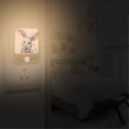thumbnail image 7 of Rabbit Gift Bow Heart Night Lights Plug into Wall LED with Auto Light Sensor Warm Light for Kids Hallway Bedroom Living Room Kitchen Bathroom Set of 2, 7 of 7
