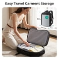 thumbnail image 3 of BAGSMART Travel Backpack, 30L Flight Approved Carry on Backpack, 17.3 Inch TSA Personal Item Suitcase for Travel, Quilted Black, 3 of 8