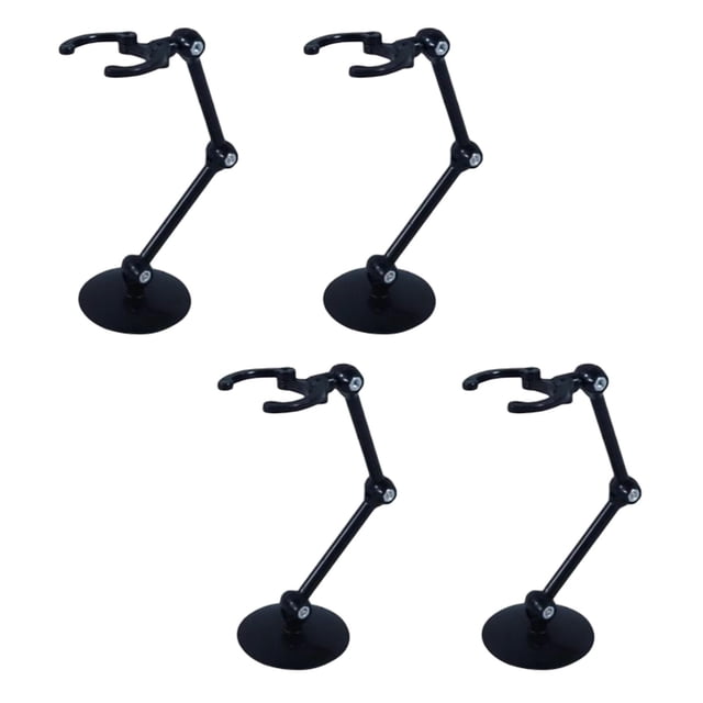 TISHITA Support de Modèle de Poupée Transparent 4x Support de Figurine d'Action pour Jouet 1/144 /RG/ Noir