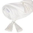 thumbnail image 3 of Parkland Collection Improve Your Living Area with the Pure Cotton-Made White Throw Blanket, 3 of 4