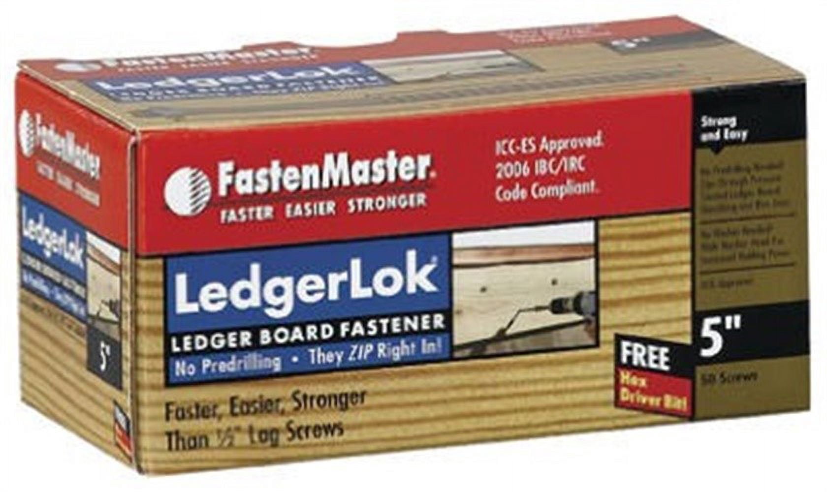 OMG INC Ledgerlok Wood Screws, 5-In., 50-Pk. FMLL005-50