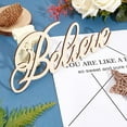 thumbnail image 5 of Believe Wood Sign Cutout Wooden Letter Sign DIY Block Words Sign for Wreath Door Hanger Wall Art Decoration 8.3" x 4.7" DIY, 5 of 8
