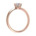 thumbnail image 2 of 1/2 Carat 6-Prong Set Diamond Solitaire Engagement Ring in 14K Rose Gold (Ring Size 5), 2 of 4