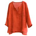 thumbnail image 1 of Playeras Cuello En V Para Hombre, Camiseta Transpirable Para Hombre, Cómoda, De Color Sólido, De Manga Larga, Holgada, Informal, Con Cuello En V, 1 of 6