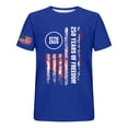 thumbnail image 6 of YVNAURA Women's 250th Anniversary USA Shirt Under $15 1776-2026 Retro American Flag Graphic Tee Short Sleeve Independence Day Top Patriotic Casual Summer T Shirt, 6 of 6