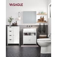 thumbnail image 2 of Mueble de baño VASAGLE MLHC41W con 4 cajones y ajustable en S, 2 of 9