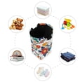 thumbnail image 7 of Yayeee Freestanding Laundry Hamper with Handle Collapsible Large Storage Basket for Clothes, Colorful Flowers Pattern, 7 of 7