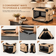 Soft Foldable Dog Crate for Small Dogs, Dark Grey, 26.0"L x 18.0"W x 18 ...