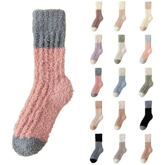 Women's Extra Thick Coral Fleece Socks Ultra Soft Winter Home Footwear